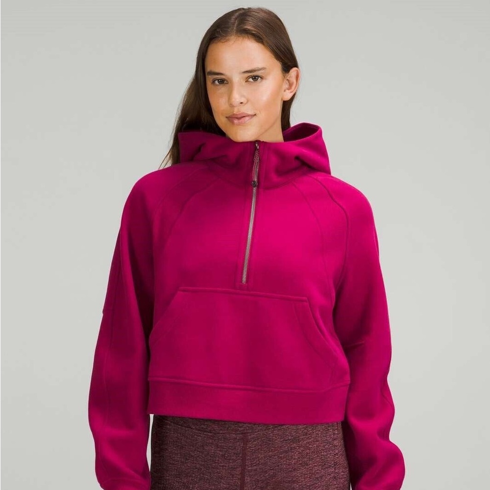 Lululemon Scuba Oversized Half Zip Pomegranate M/L